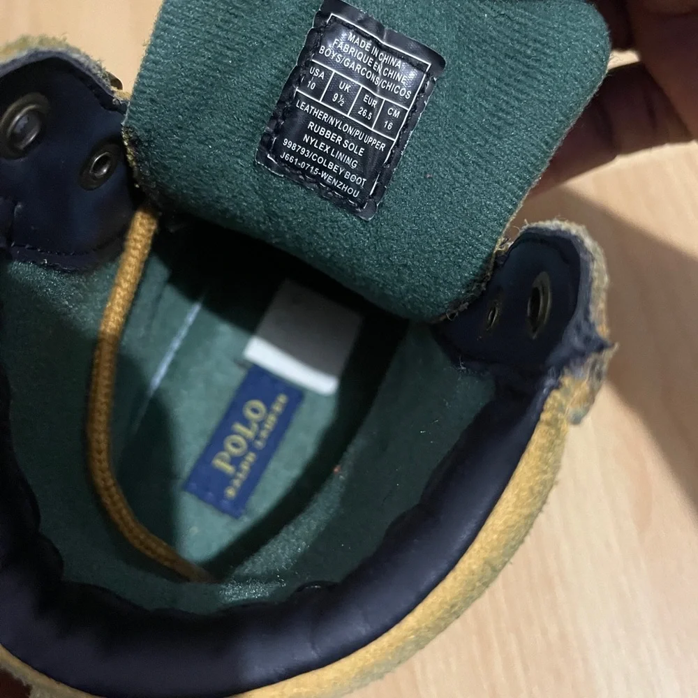 Polo Ralph Lauren Colbey Combat Boots size 10 toddler